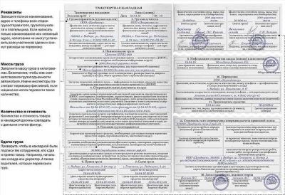 Кто составляет транспортную накладную?