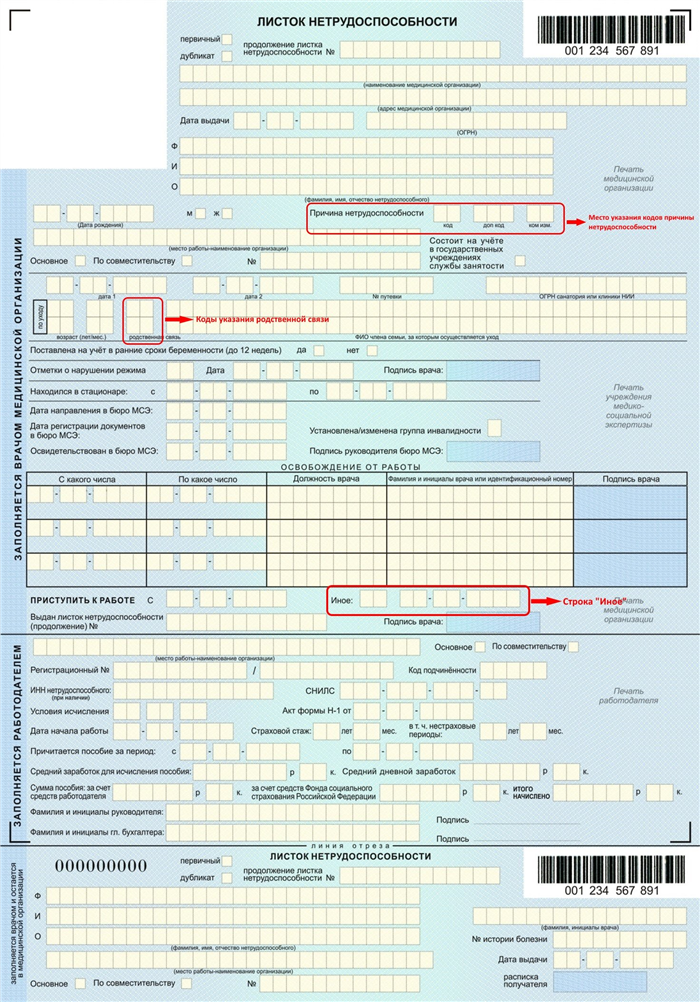 Необходимые документы для заполнения больничного листа